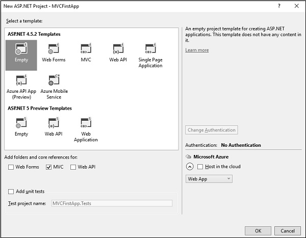 آموزش ایجاد اولین پروژه ASP.Net MVC5
