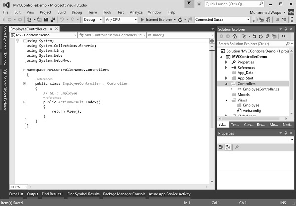 آموزش کار با کنترلر (Controller) در ASP.Net MVC