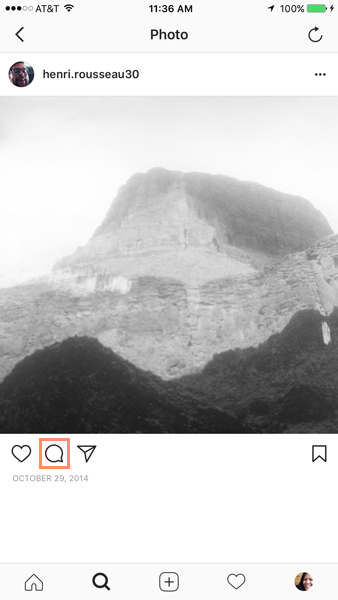 آموزش Like، نظر دادن (Comment) و اشتراک گذاری در اینستاگرام