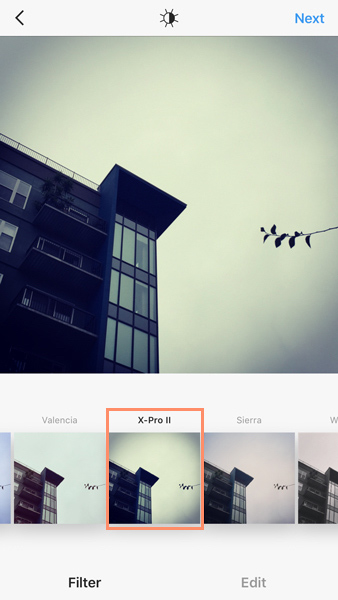 آموزش اعمال یک افکت تصویری (Filter) در اینستاگرام 