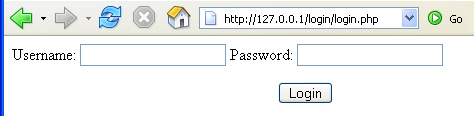 خروجی صفحه login.php