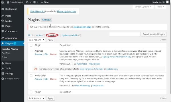 آموزش تنظیمات افزونه (Plugin) سایت وردپرس