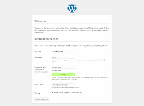 آموزش کار با ویزارد و نصب وردپرس WordPress Wizard