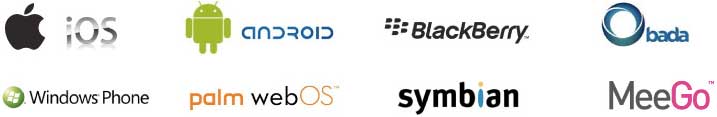سیستم عامل های پشتبانی کننده jQuery Mobile